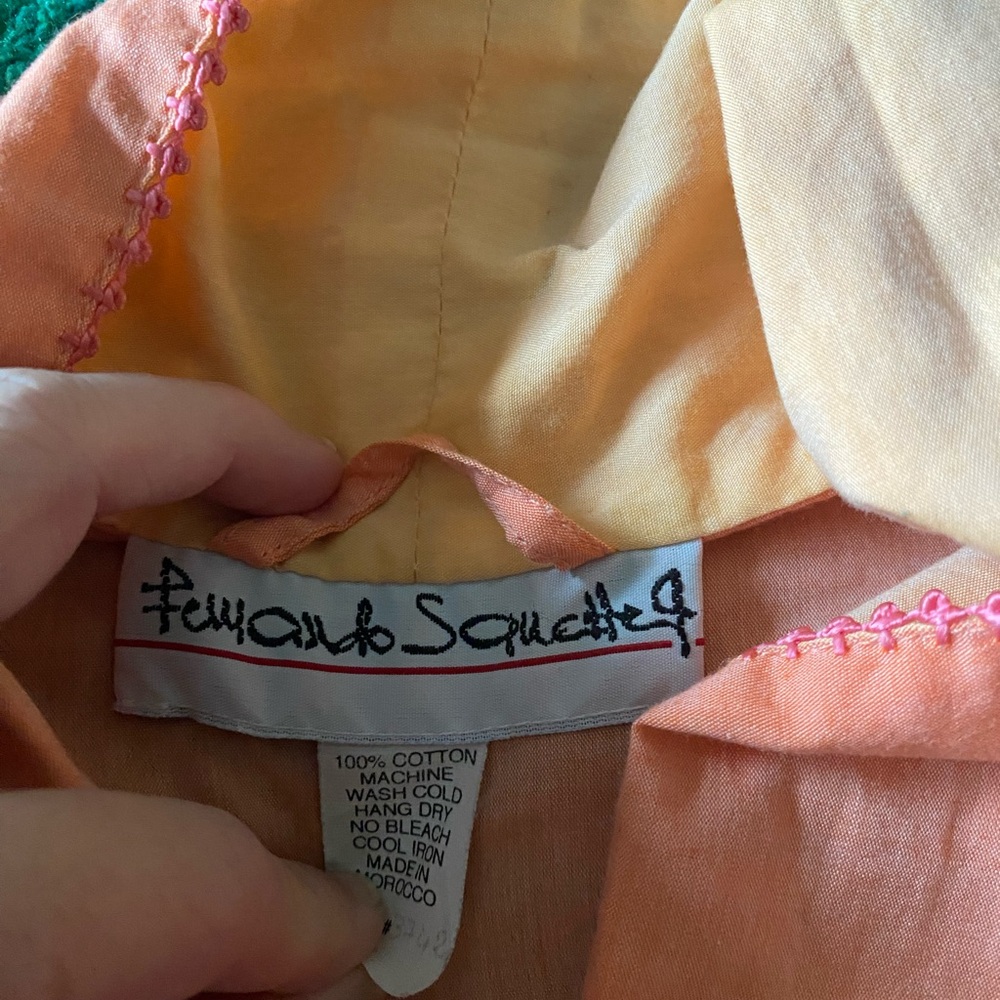 Fernando Sanchez Peach Kimono Robe - Picture 2 of 7